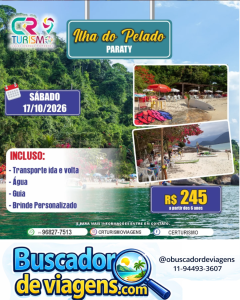 EXCURSÃO ILHA DO PELADO RJ -PARATY